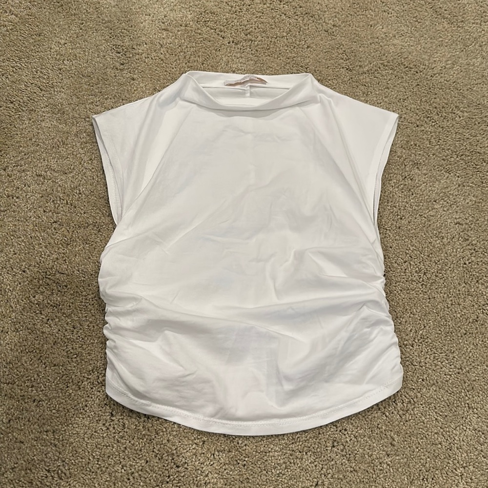 Olivaceous Synched Mock Neck top